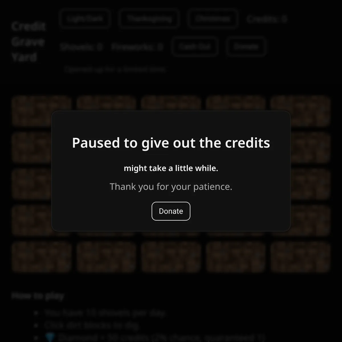 the project is loading