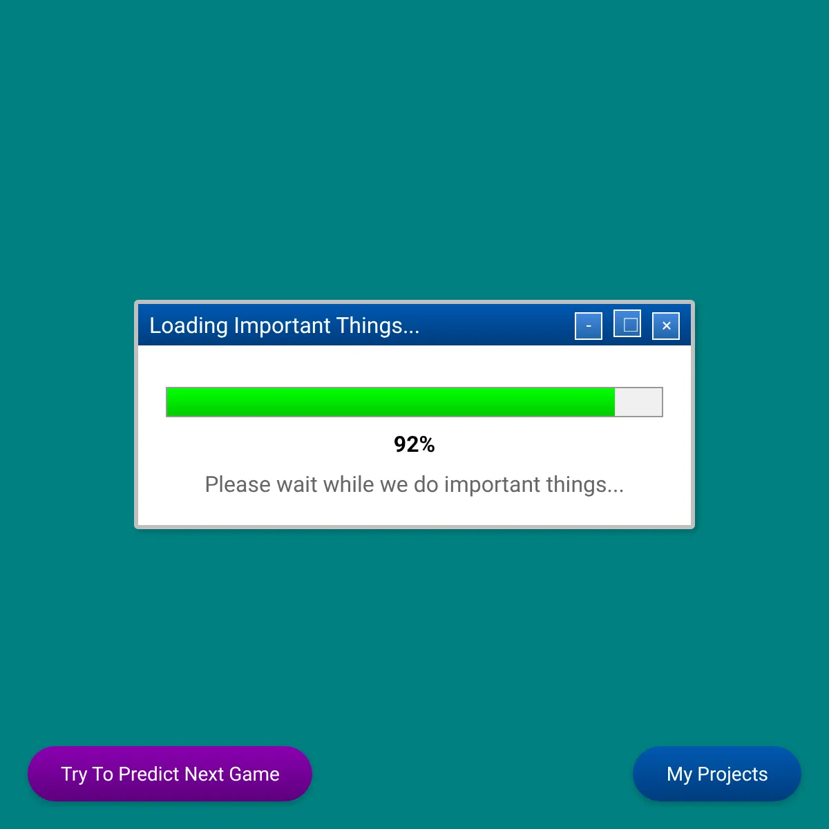 the project is loading