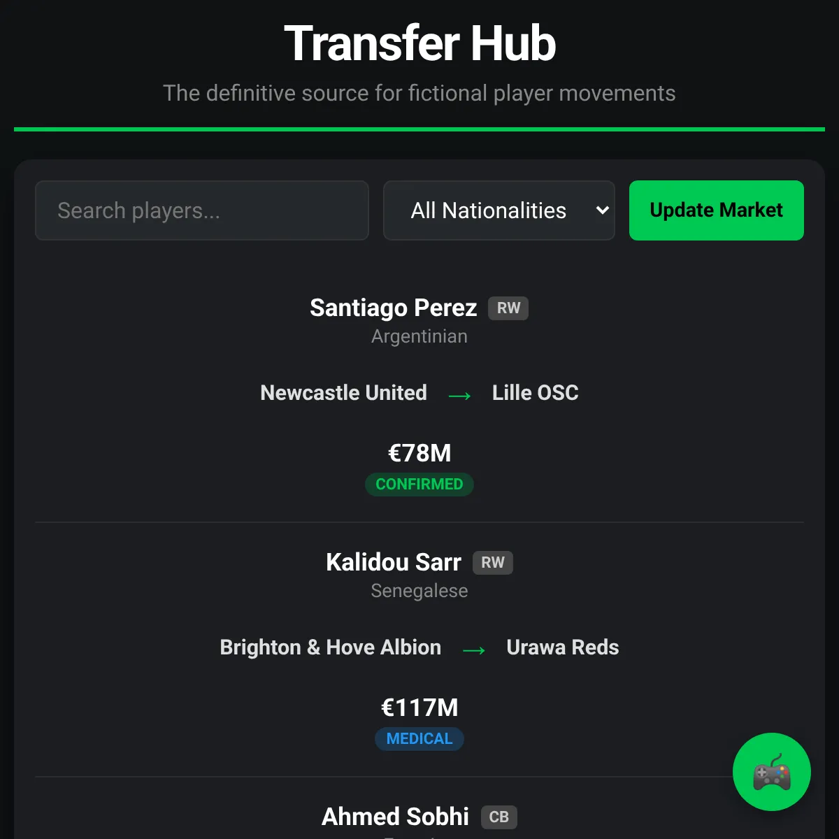 Fictional Transfer Hub