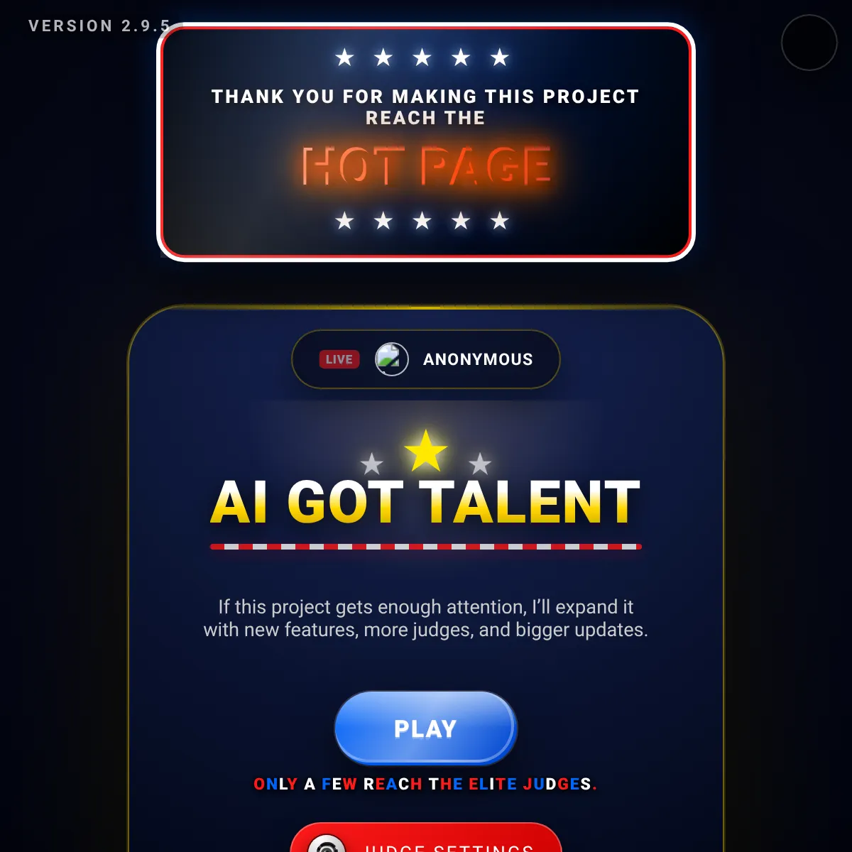 the project is loading