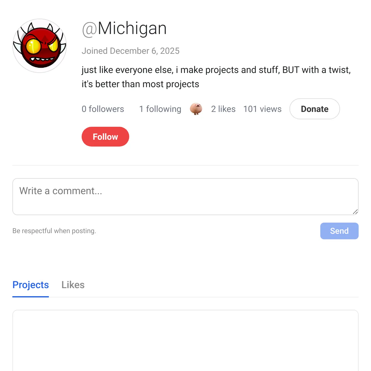 the project is loading