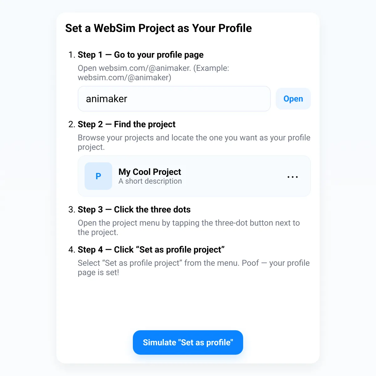 the project is loading