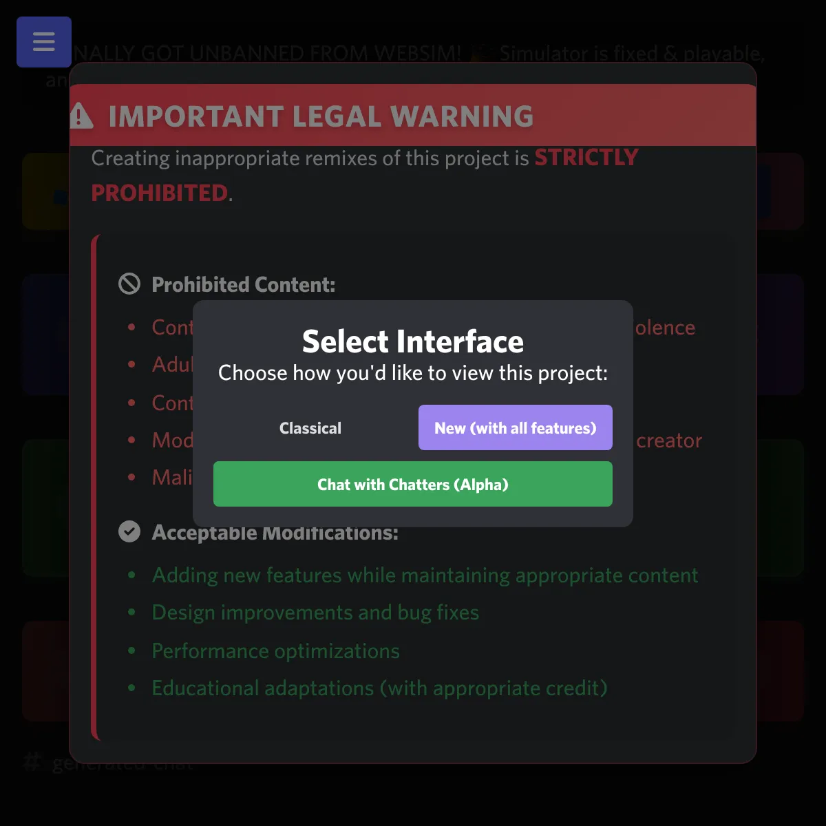 the project is loading