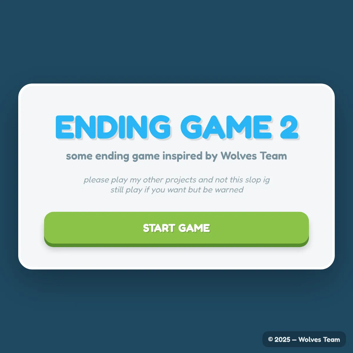Ending Game 2