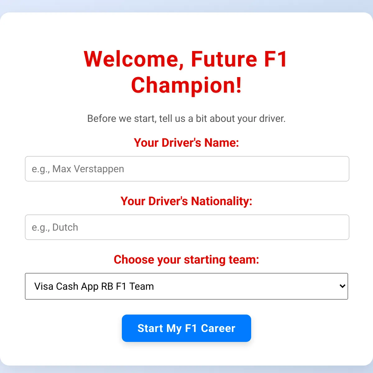 the project is loading