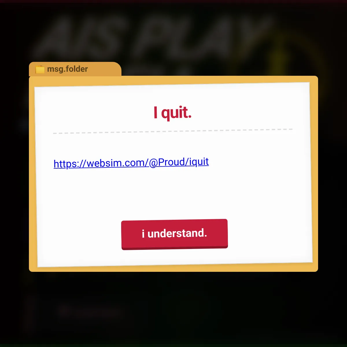 the project is loading