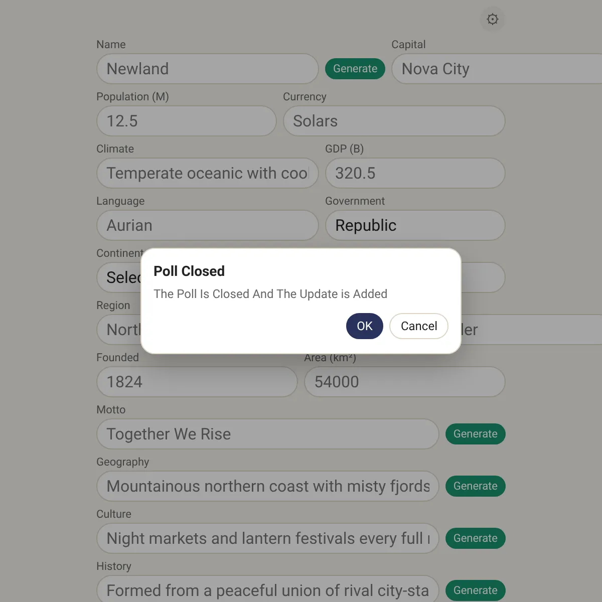 the project is loading