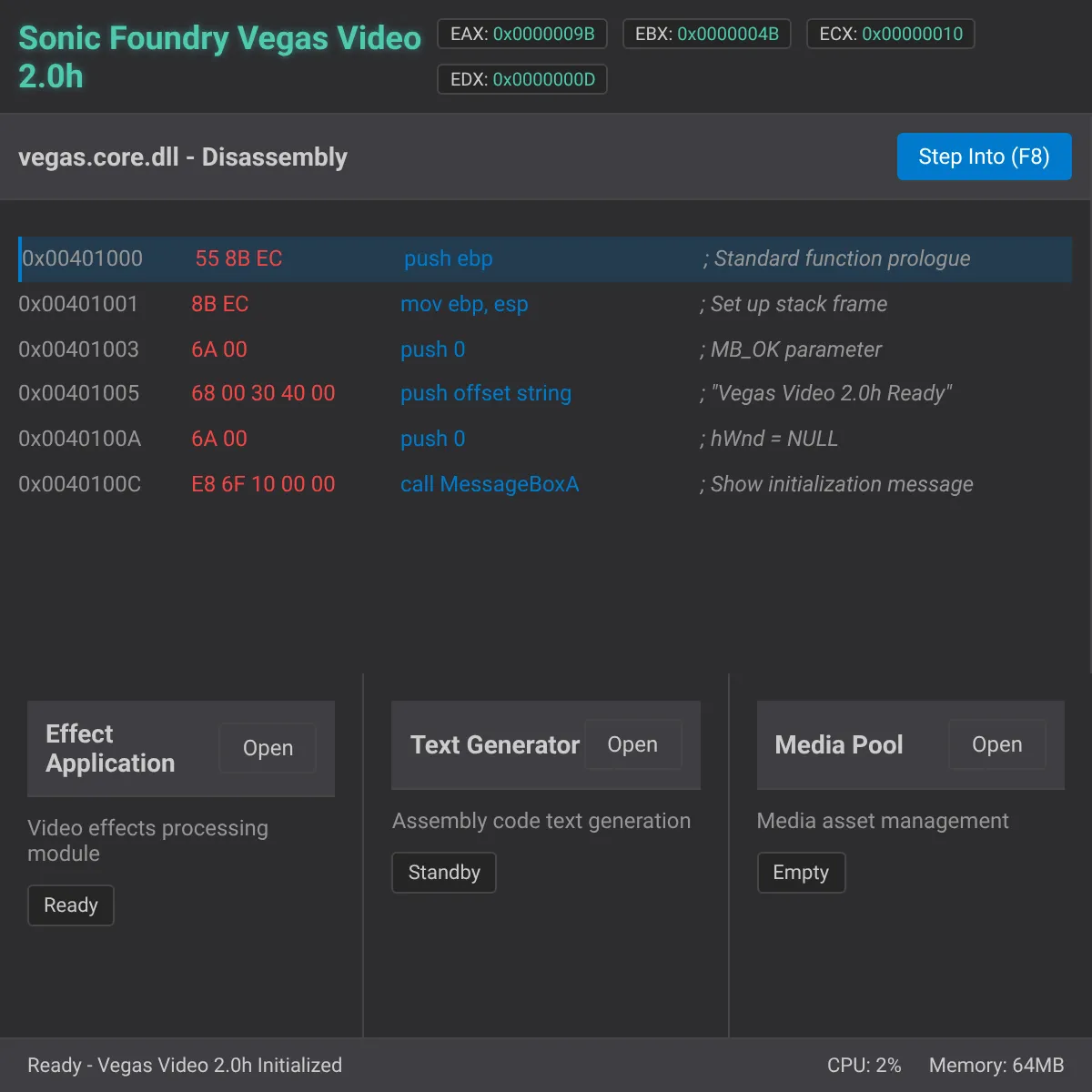 Sonic Foundry Vegas Video 2.0h - Web Edition
