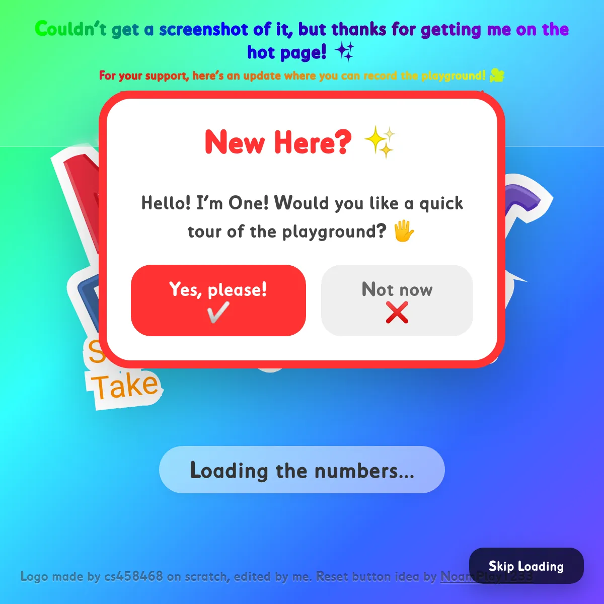 the project is loading