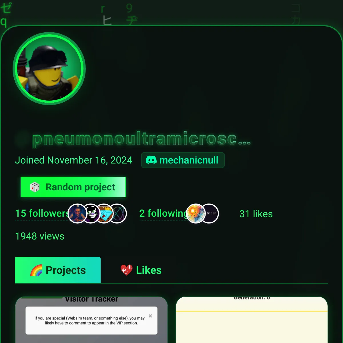 the project is loading