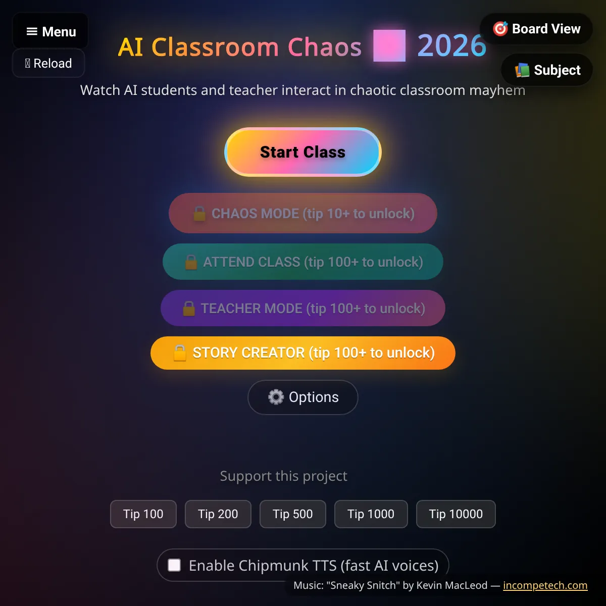 the project is loading