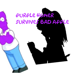 purple homer dodges bad apple