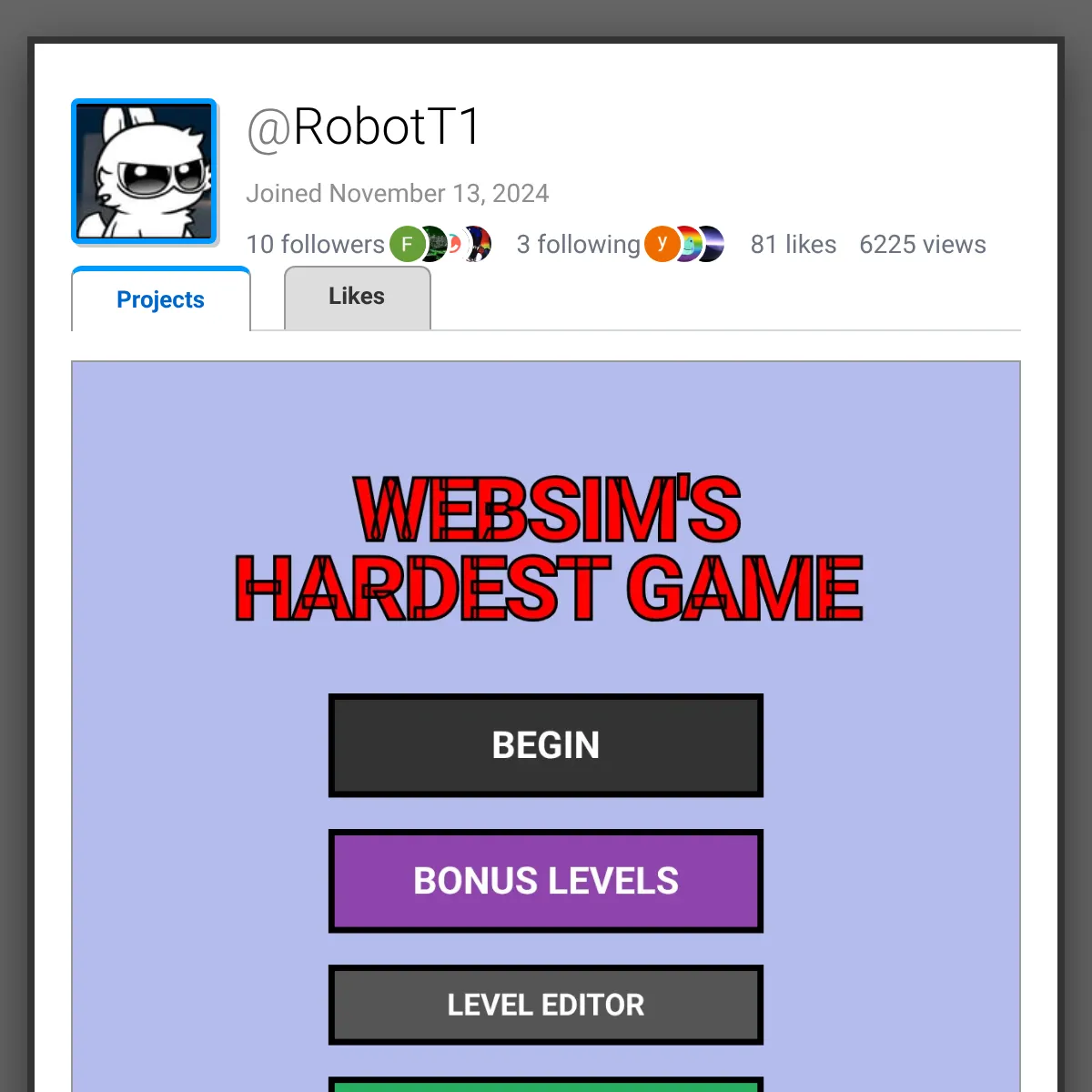 the project is loading