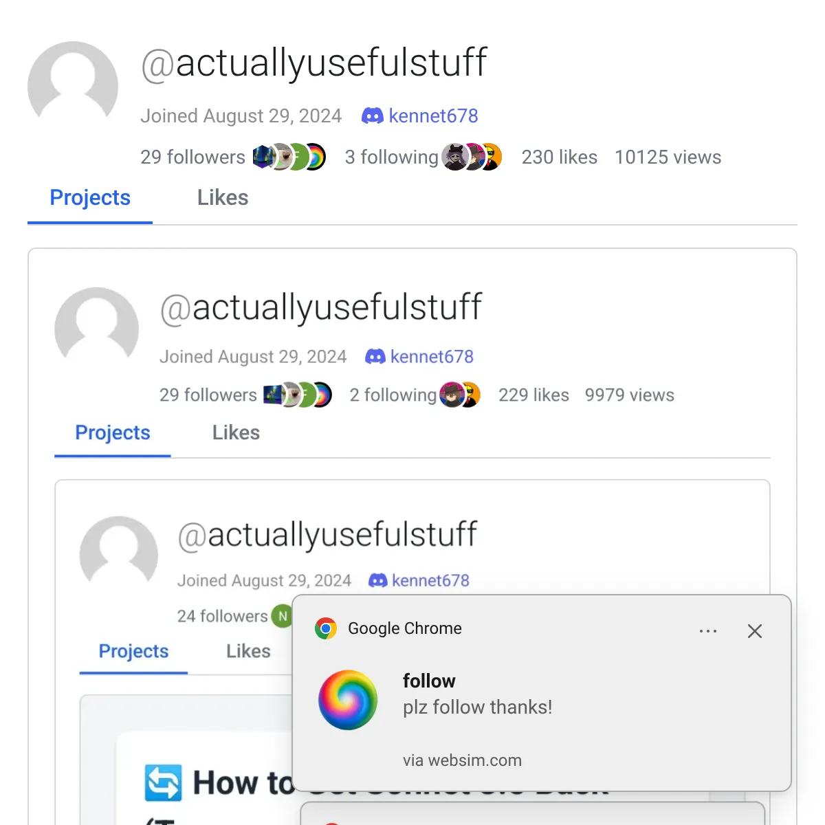 the project is loading