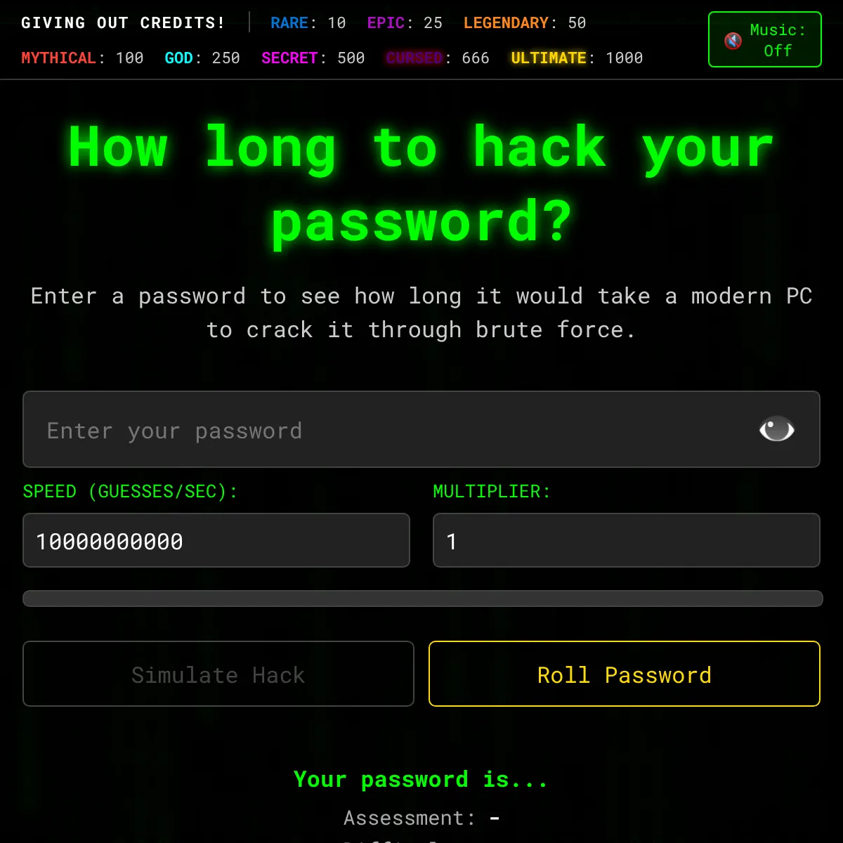 Password Strength Estimator