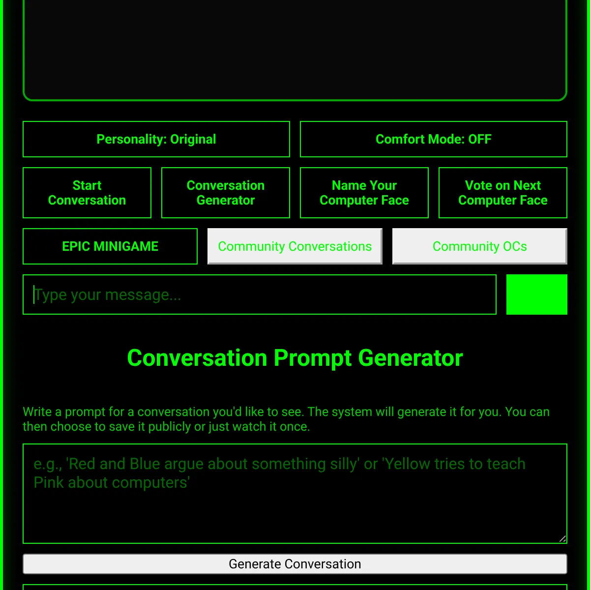Chat With A Computer