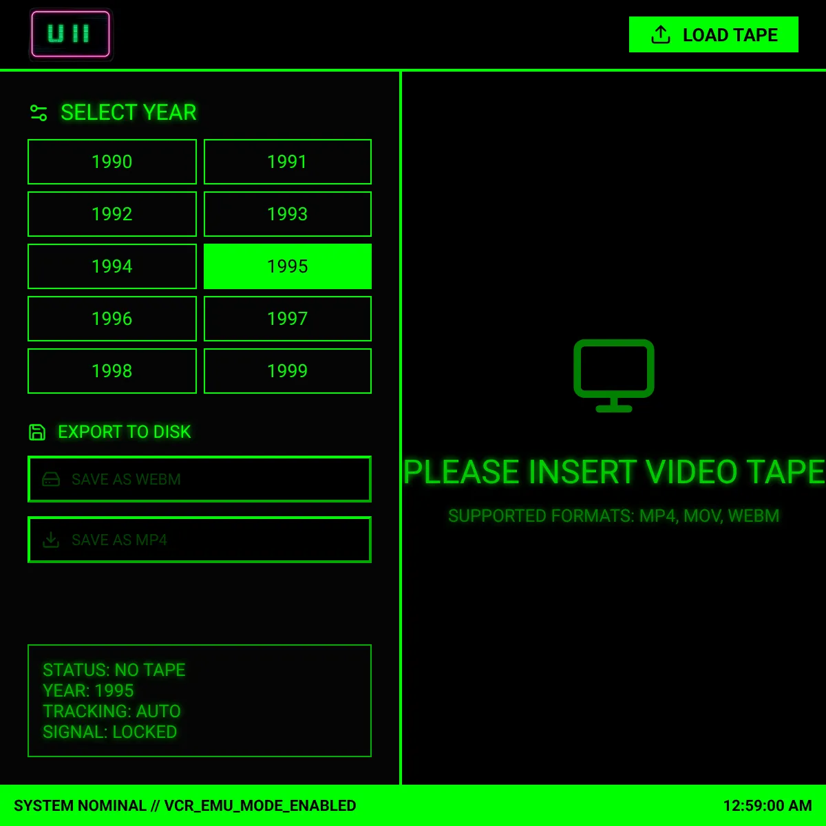 1990s Video Generator