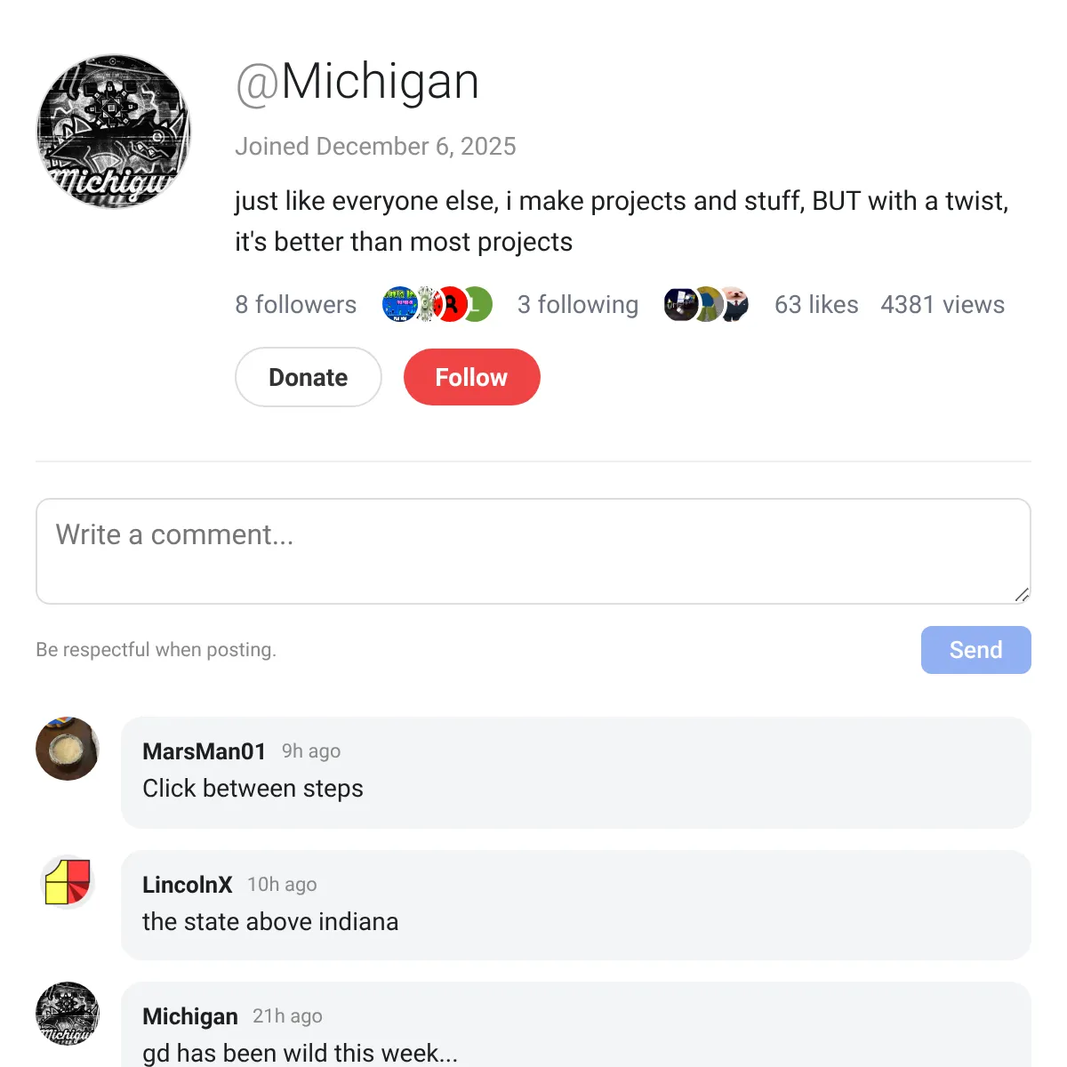 the project is loading