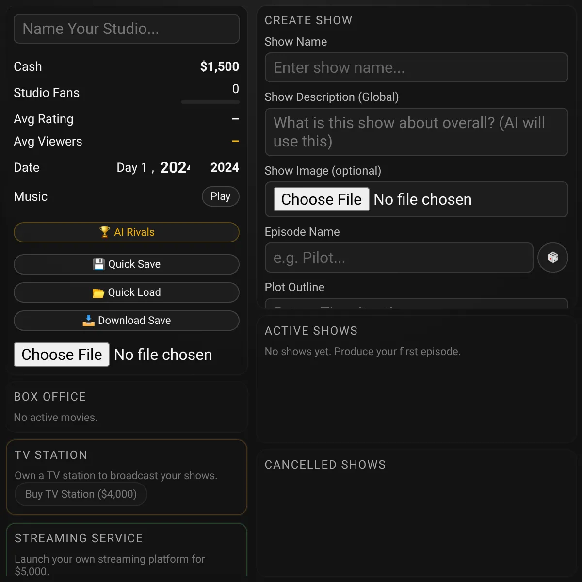 the project is loading