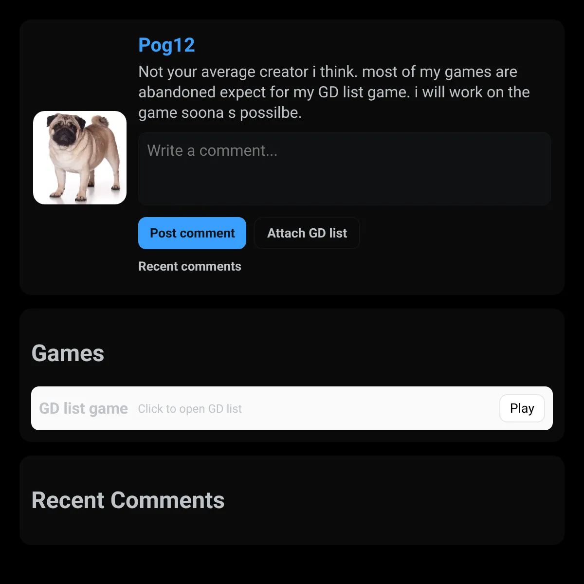 the project is loading