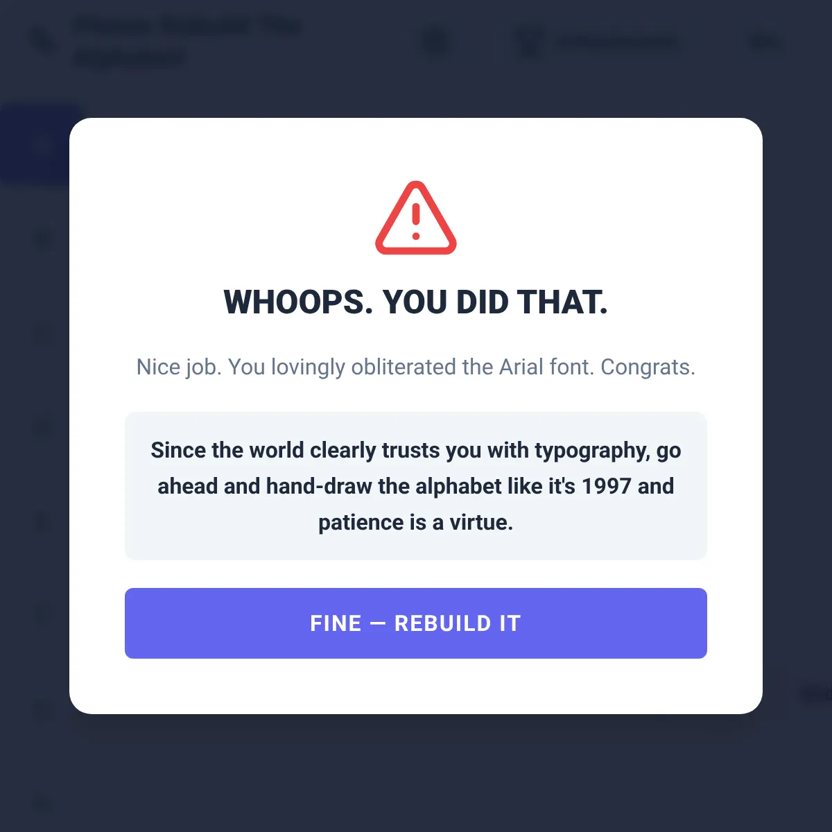 the project is loading