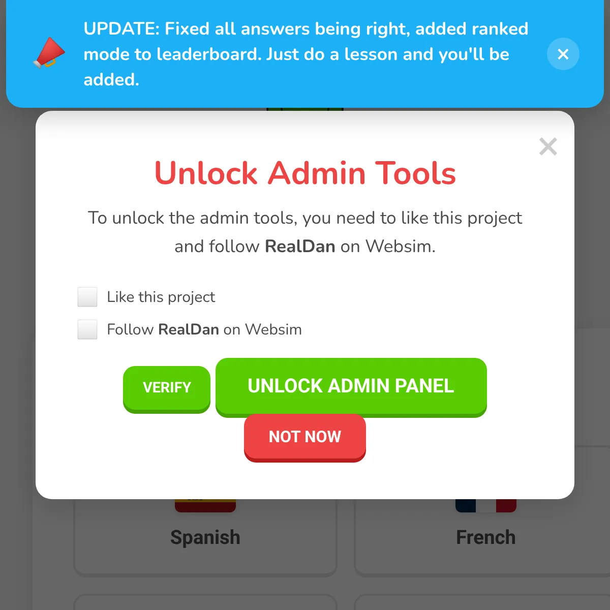 the project is loading