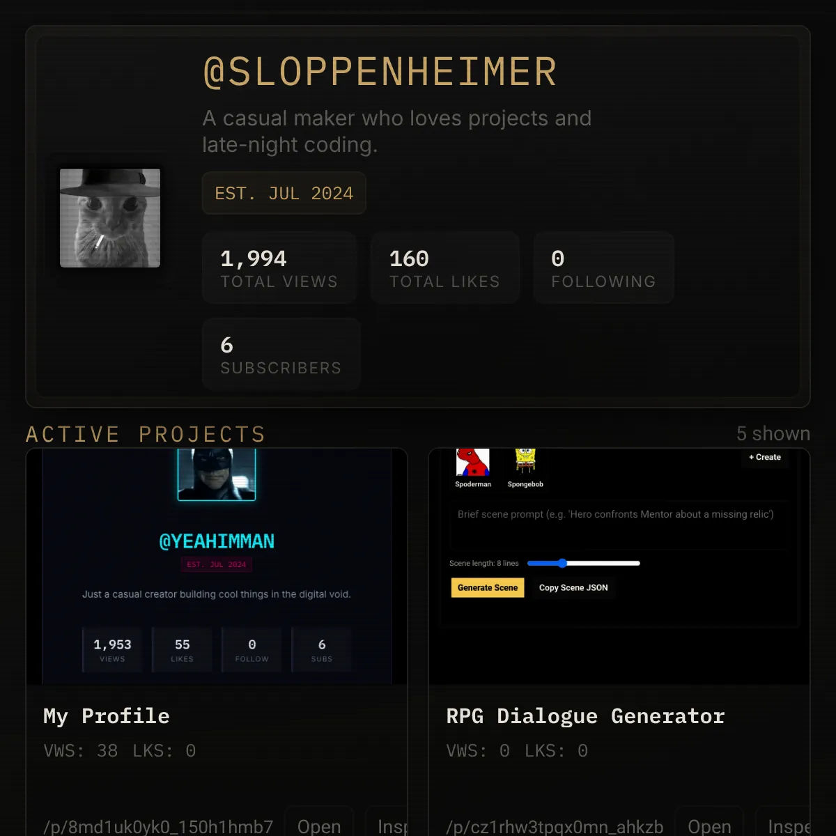 the project is loading