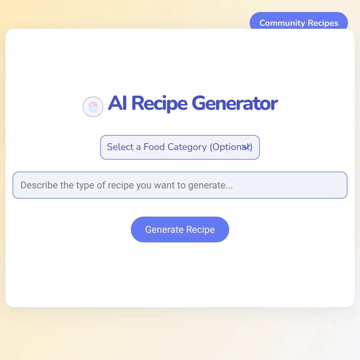 AI Recipe Generator