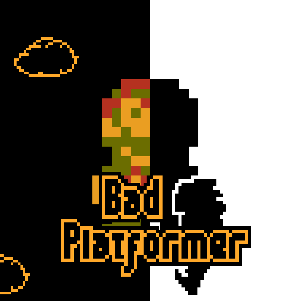 Bad Platformer (Bad Apple and Mario)