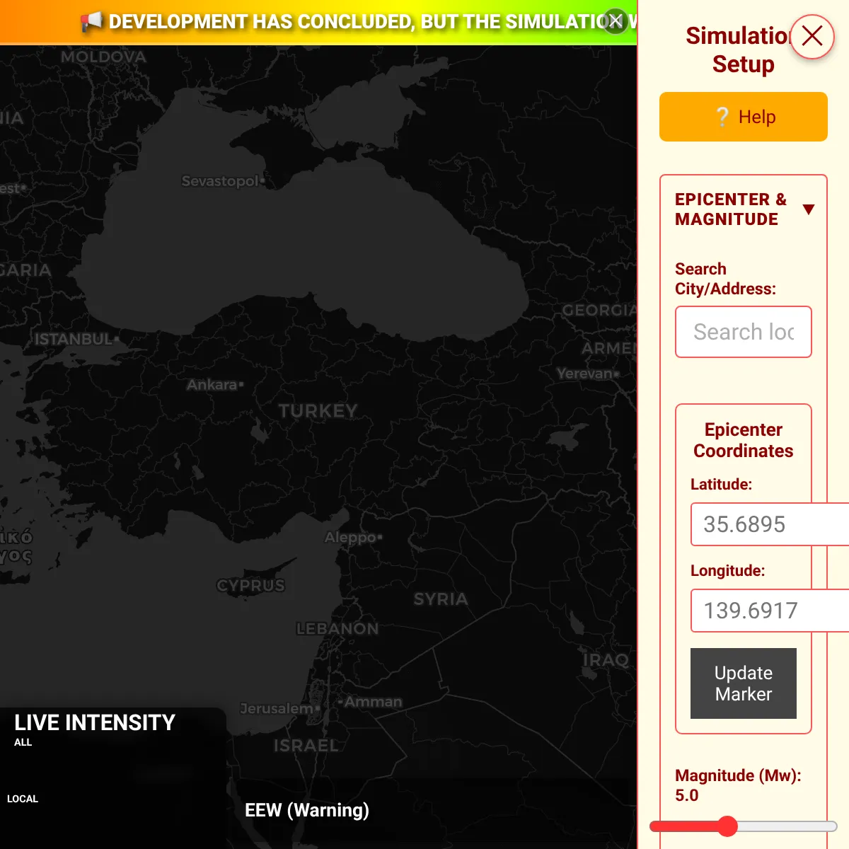 the project is loading