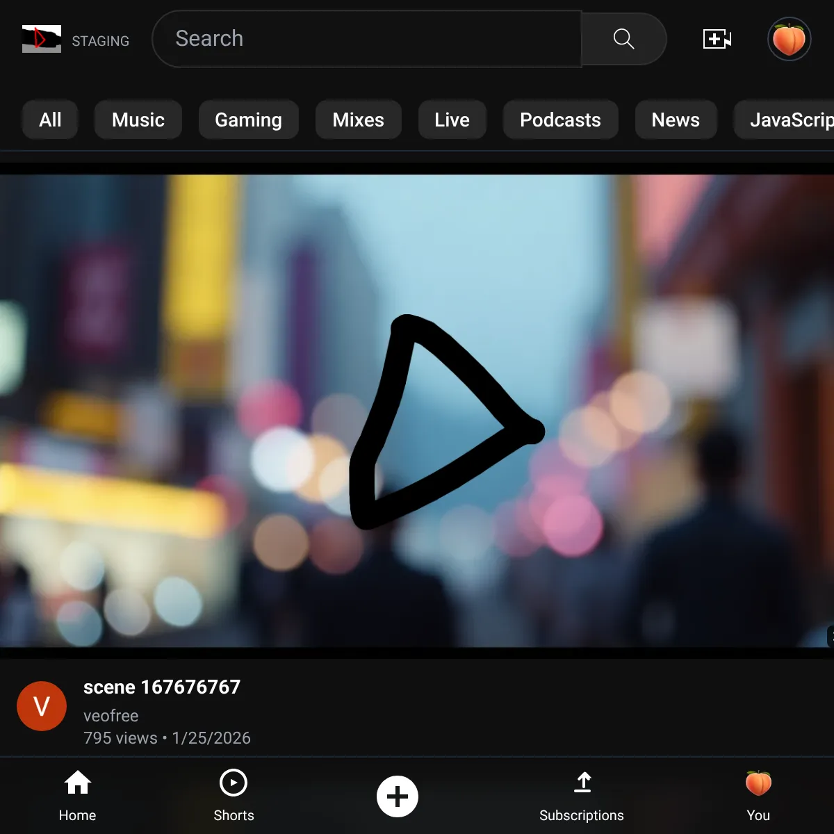 the project is loading