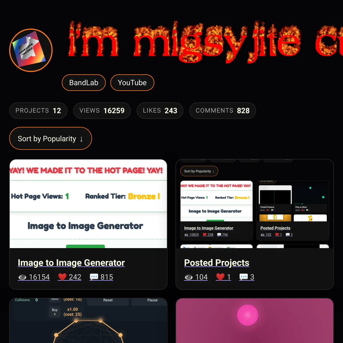 the project is loading