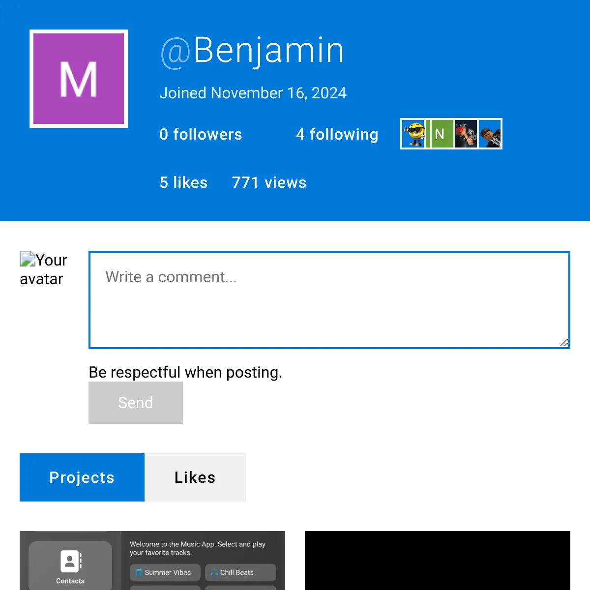 the project is loading