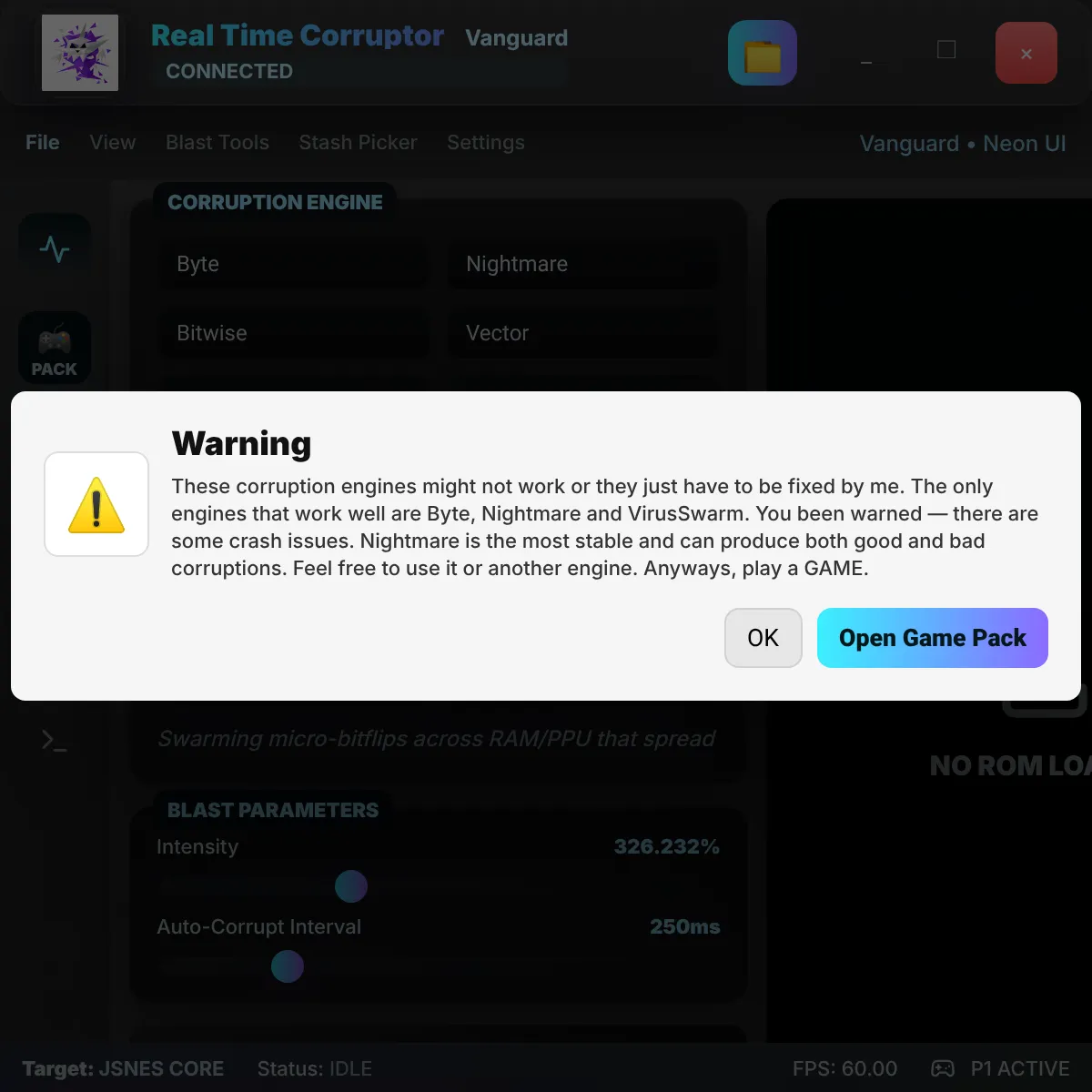 the project is loading
