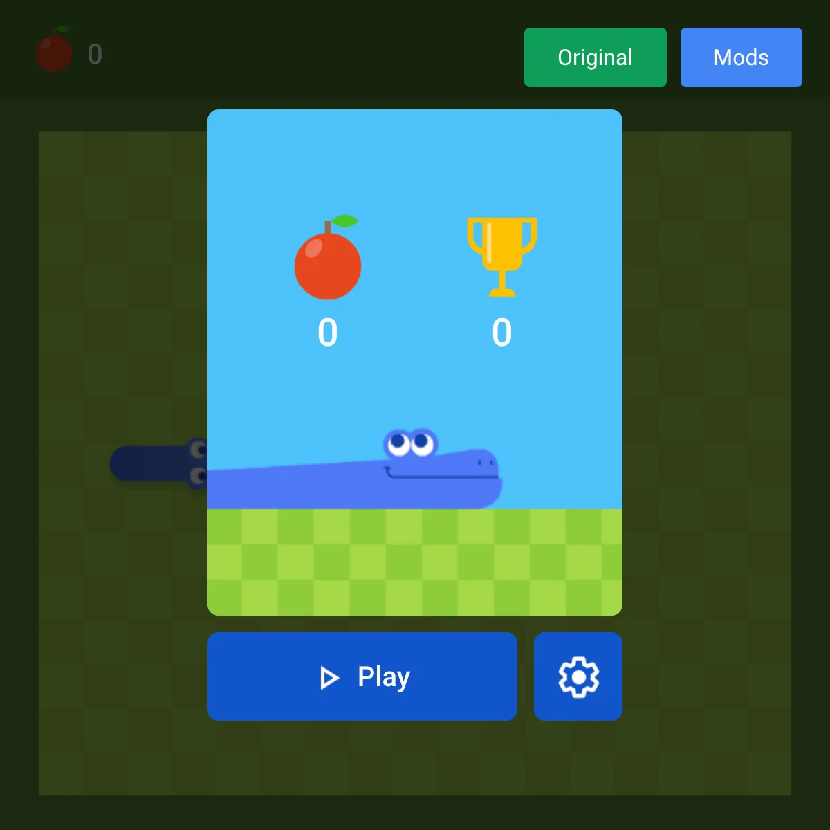 google doodle's snake embedded on websim