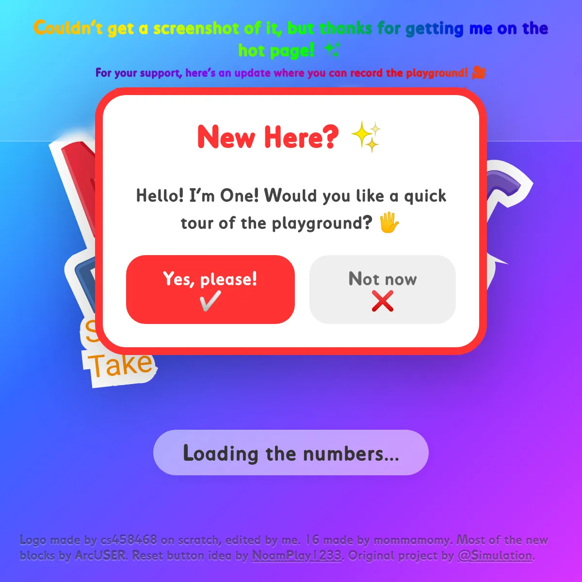 the project is loading