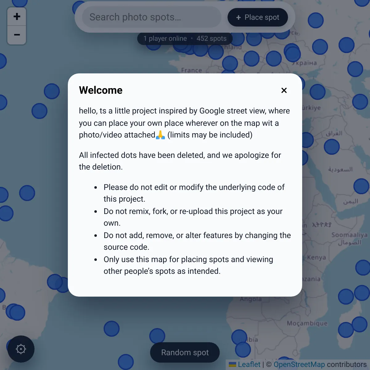 the project is loading