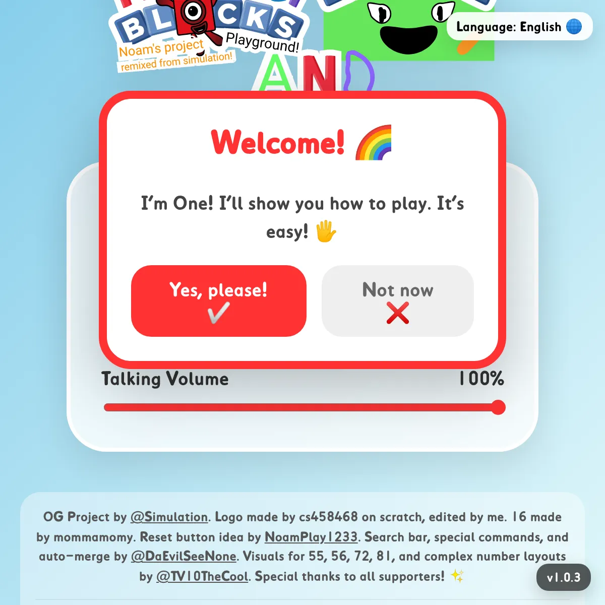 Numberblocks and Alphabet(soon!) Playground