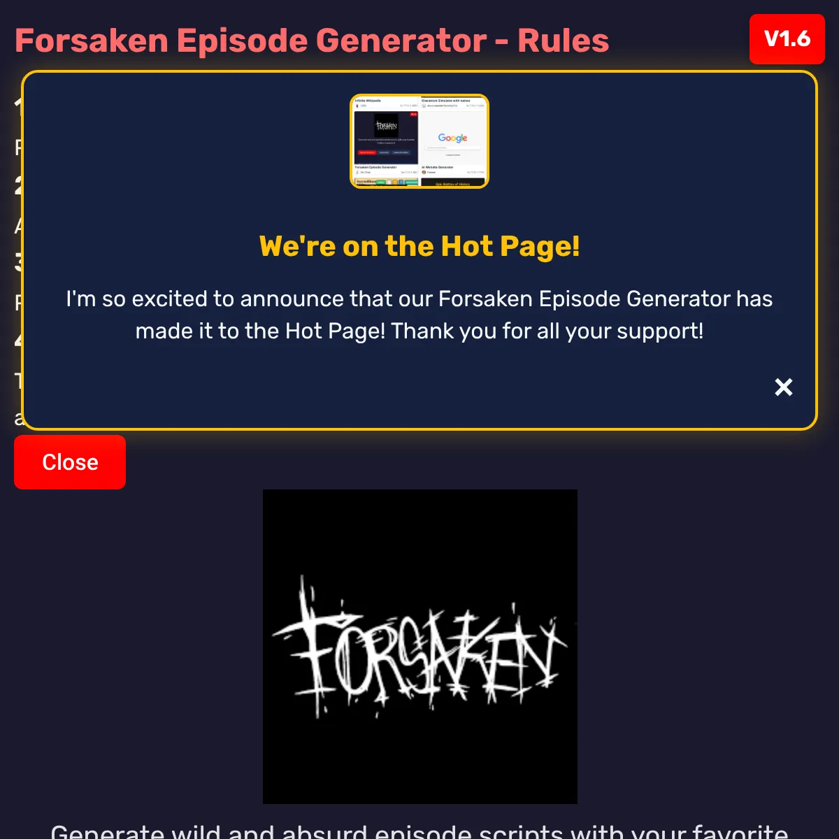 the project is loading