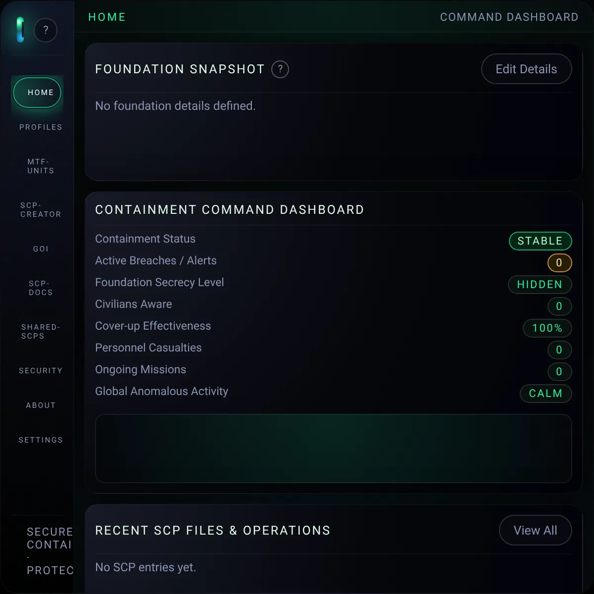 the project is loading