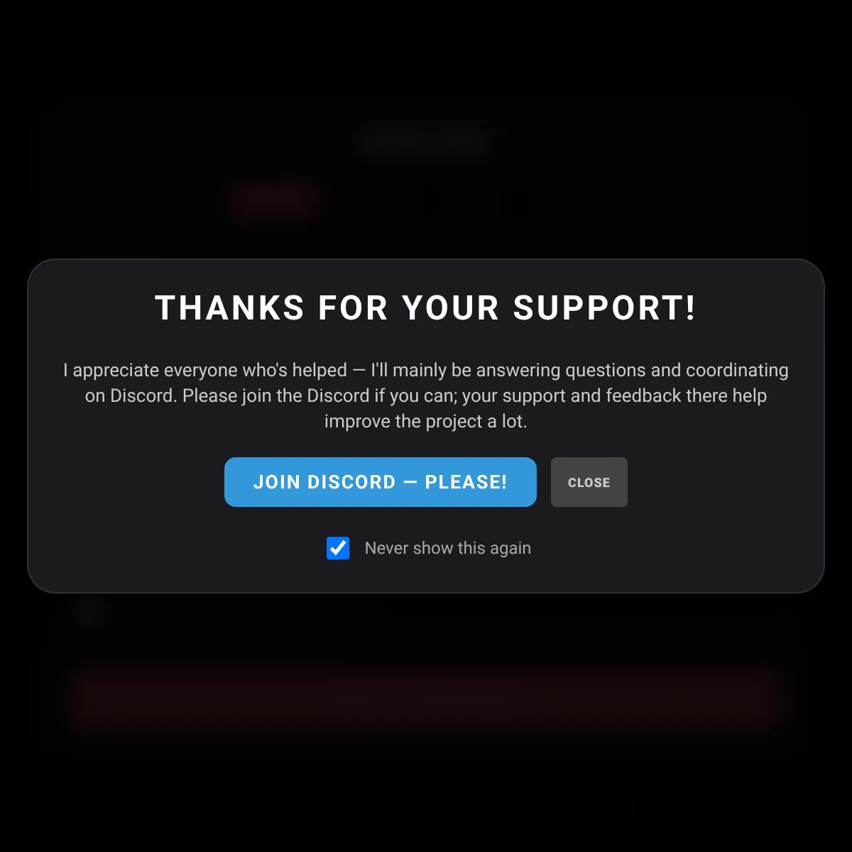 the project is loading