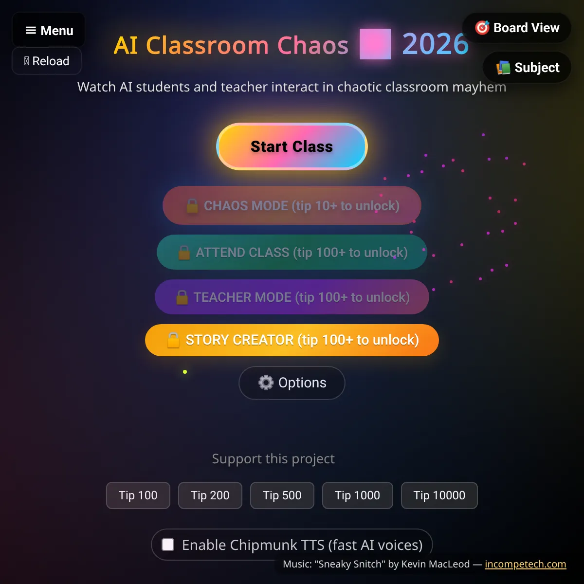 the project is loading