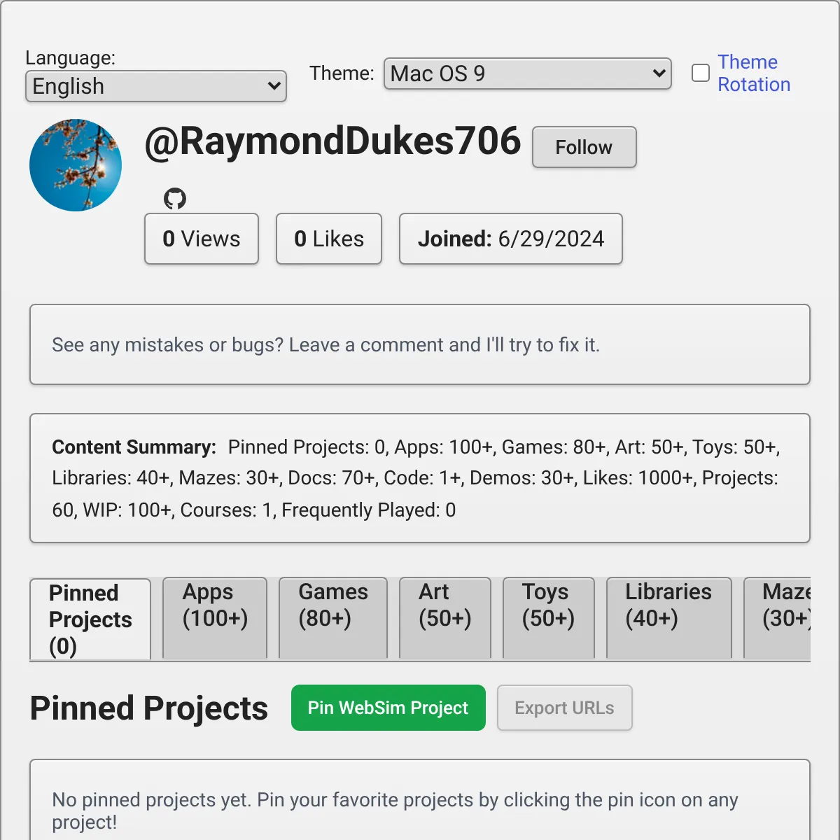 the project is loading