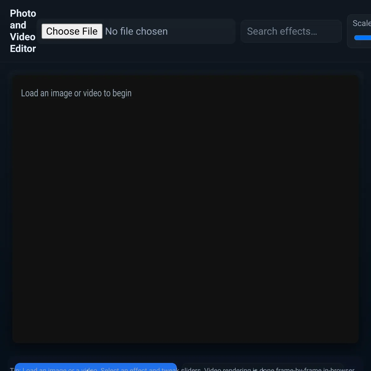 the project is loading