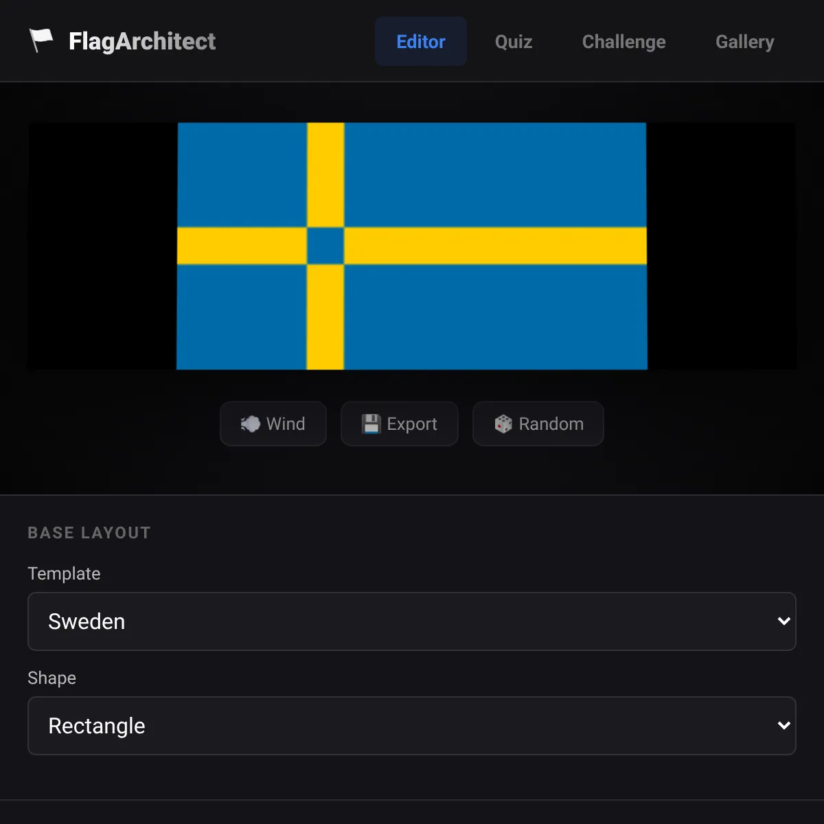 Interactive Flag Editor