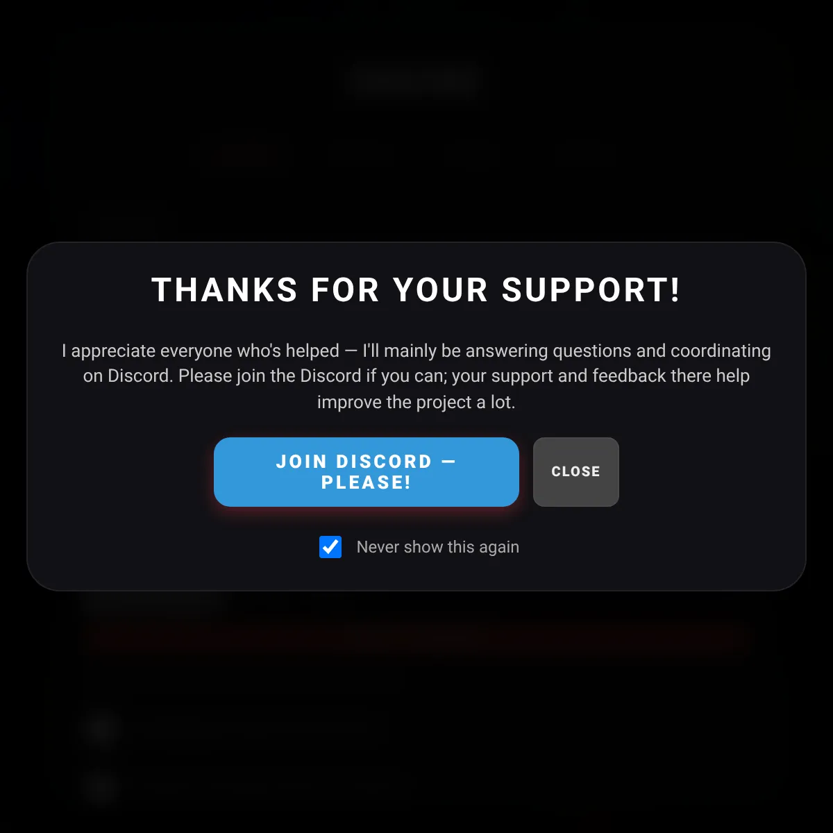 the project is loading