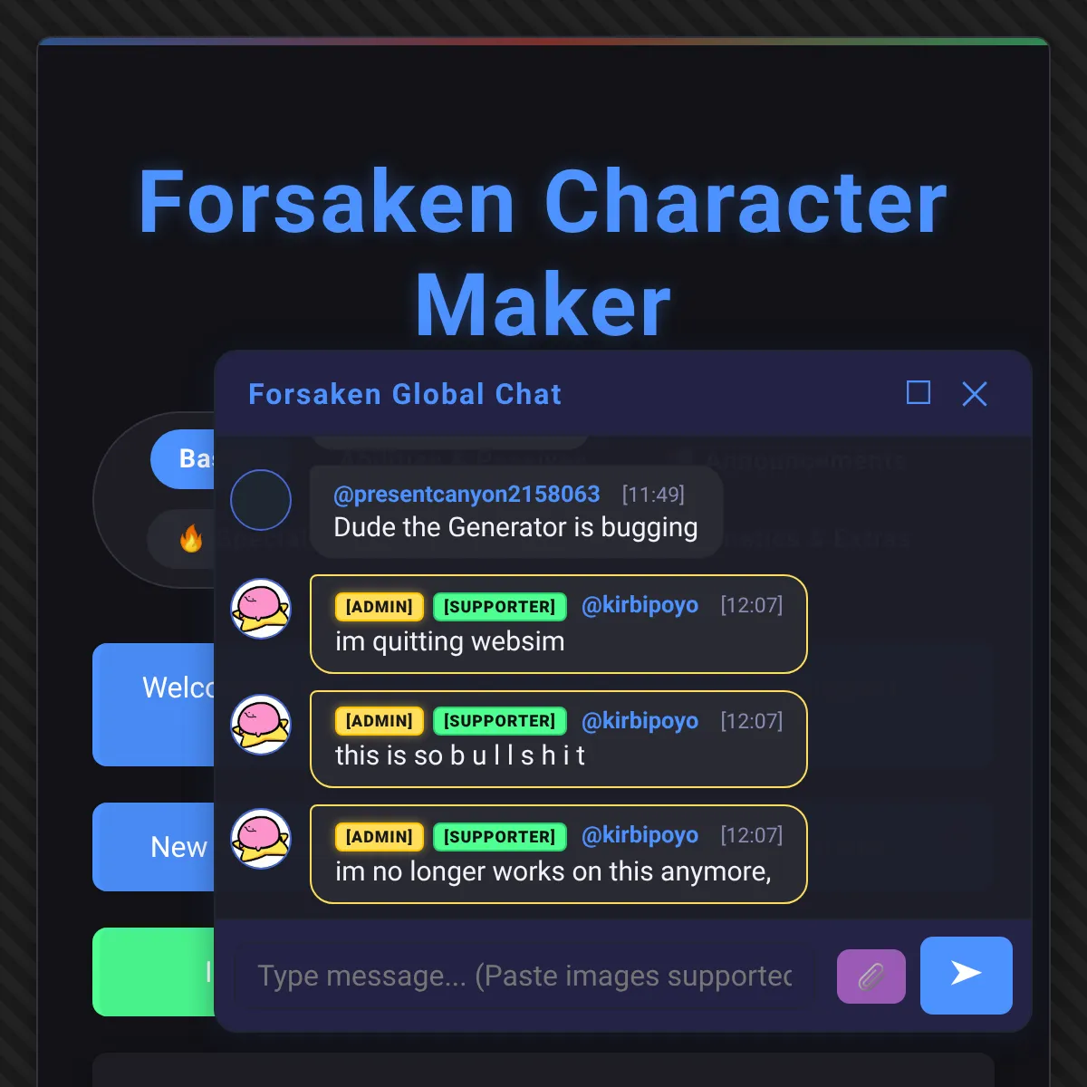 the project is loading