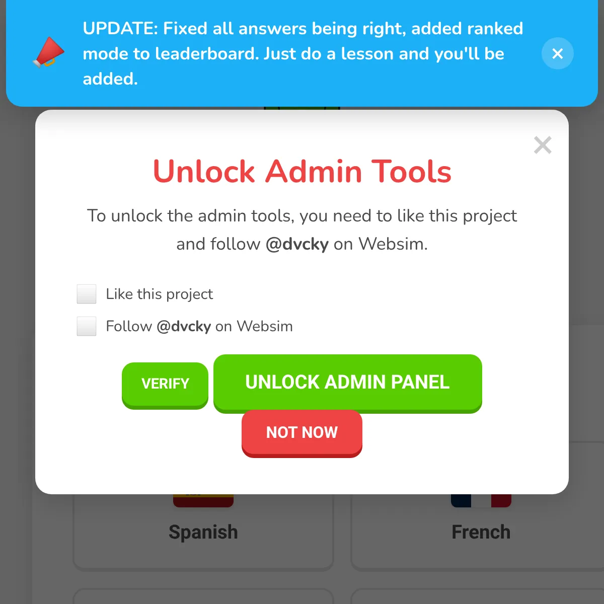 the project is loading
