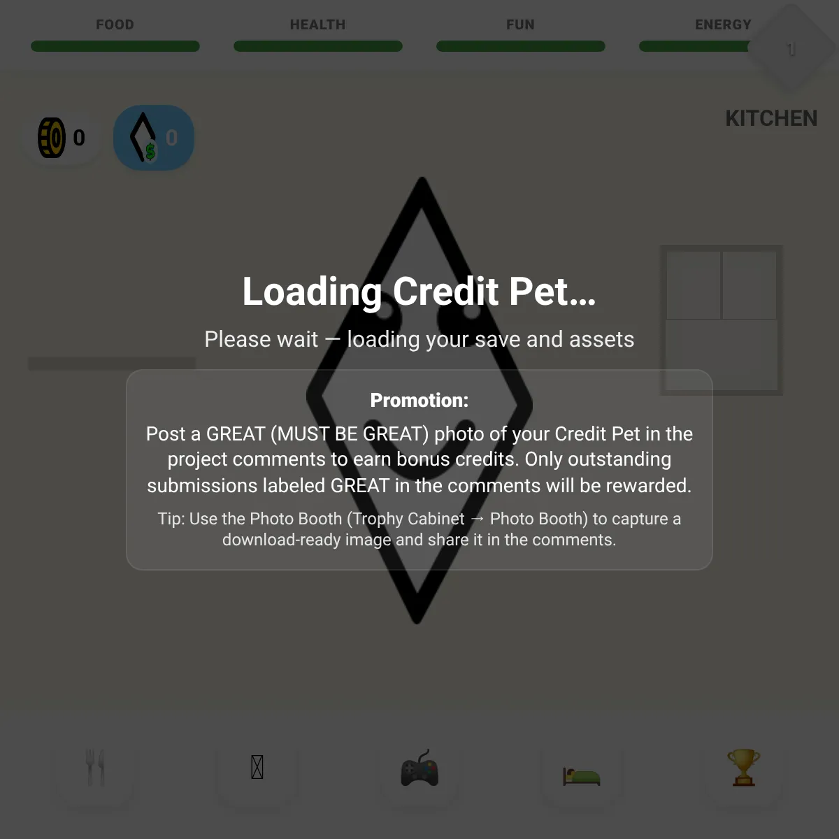 the project is loading