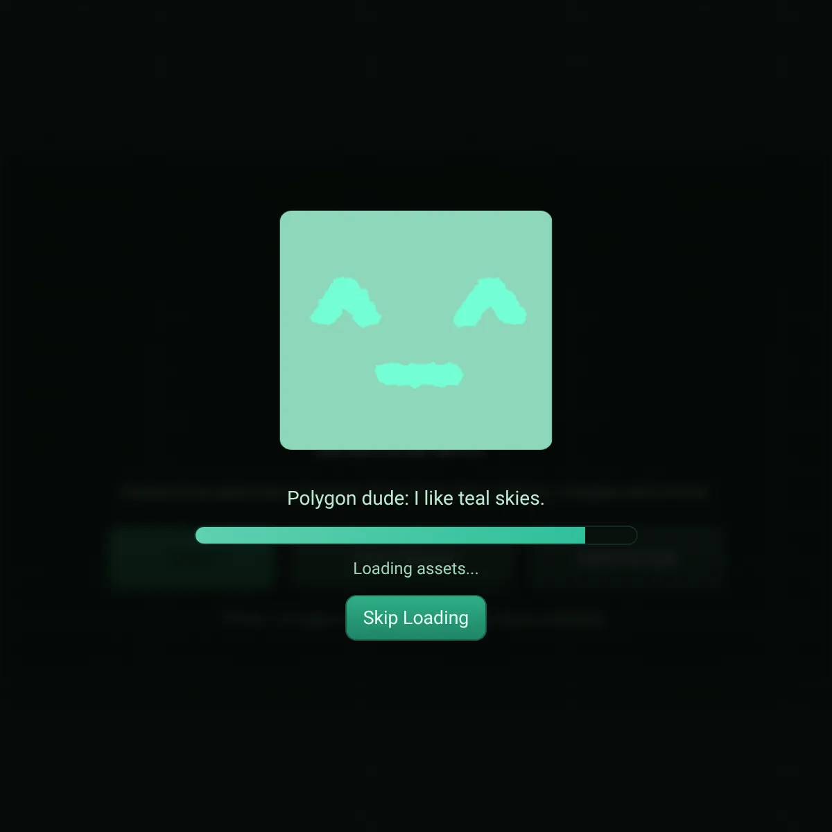 the project is loading